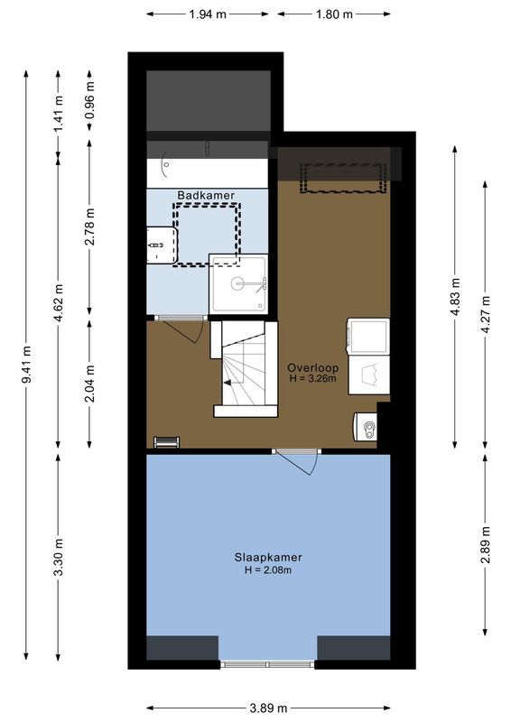 Spieghelstraat 1 Floorplan Blur 2
