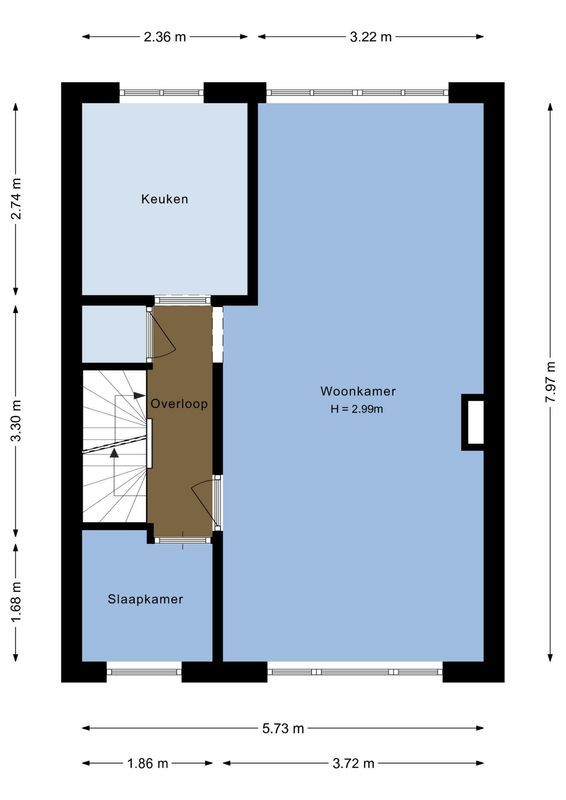 Snipstraat 13-BS Floorplan Blur 1