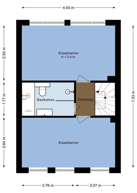 Beverstraat 45 Floorplan Blur 1