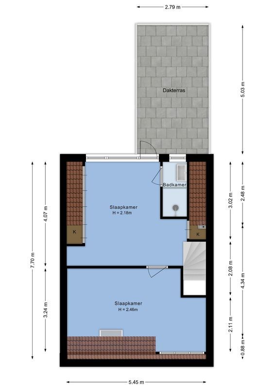 P.C. Borstraat 9-BS Floorplan Blur 2