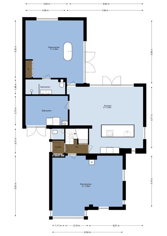 Dorpsstraat 68 Floorplan Blur 0