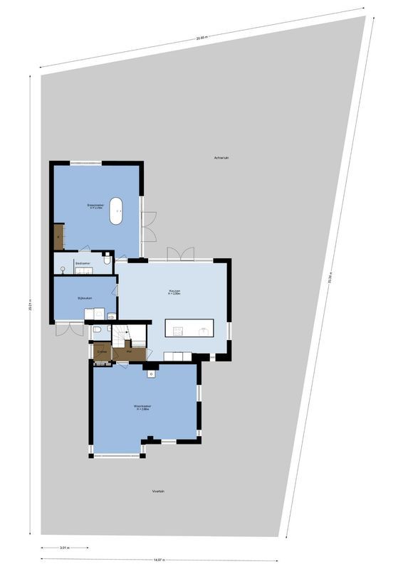 Dorpsstraat 68 Floorplan Blur 3