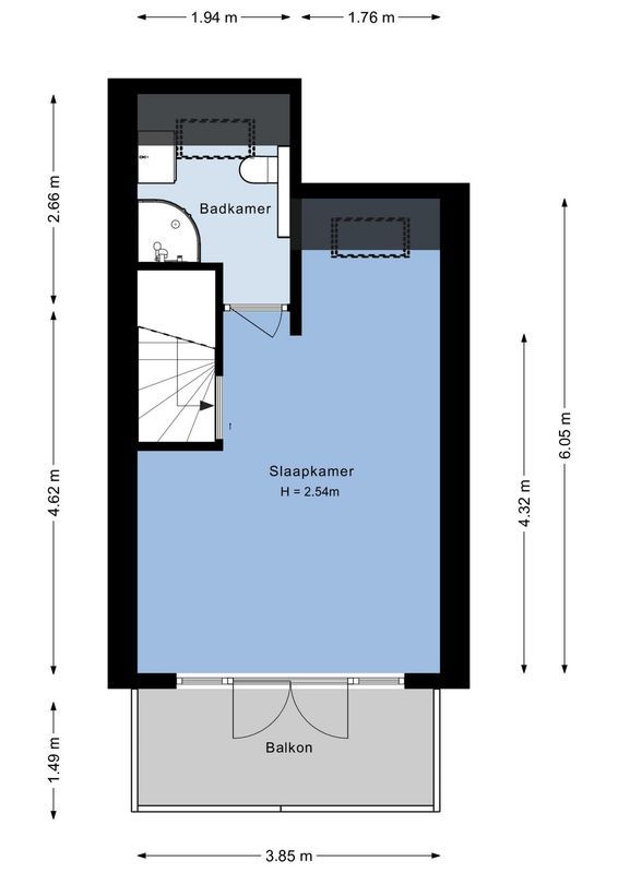Spieghelstraat 45 Floorplan Blur 2
