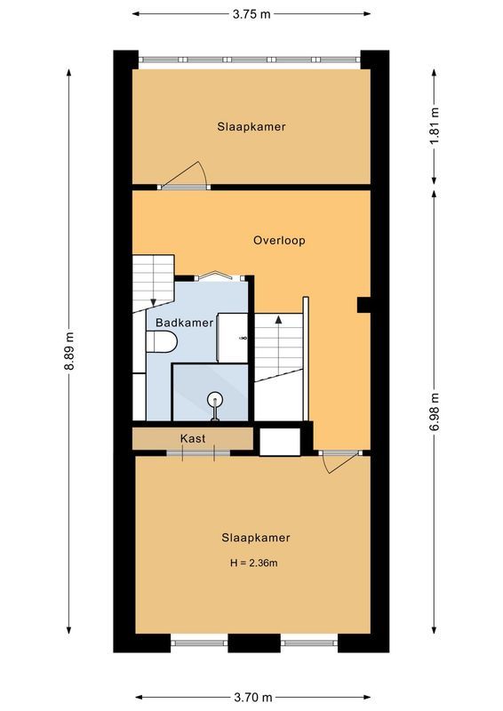 Bollenhofsestraat 51 Floorplan Blur 1