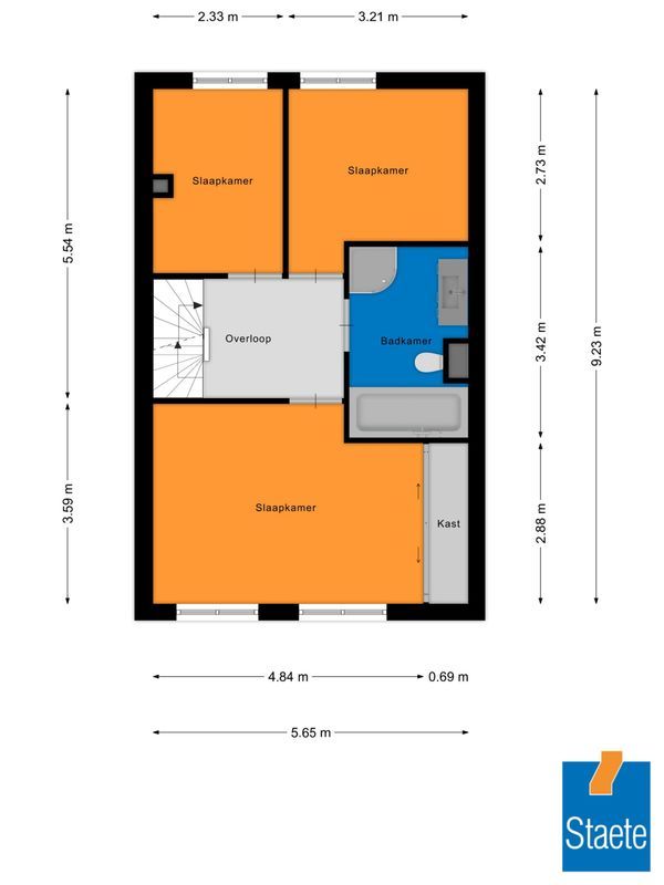 Burgemeester Hoefnagelstraat 17 Floorplan Blur 1