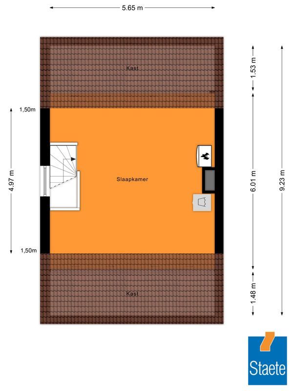 Burgemeester Hoefnagelstraat 17 Floorplan Blur 2