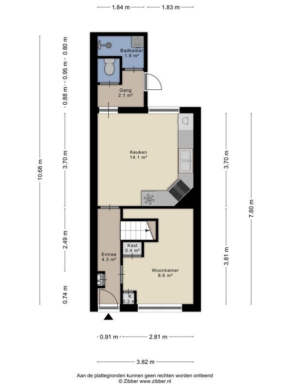 Vlietstraat 13 Floorplan Blur 1