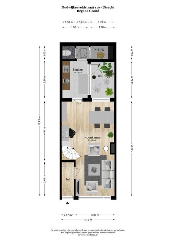 Oudwijkerveldstraat 119 Floorplan Blur 0