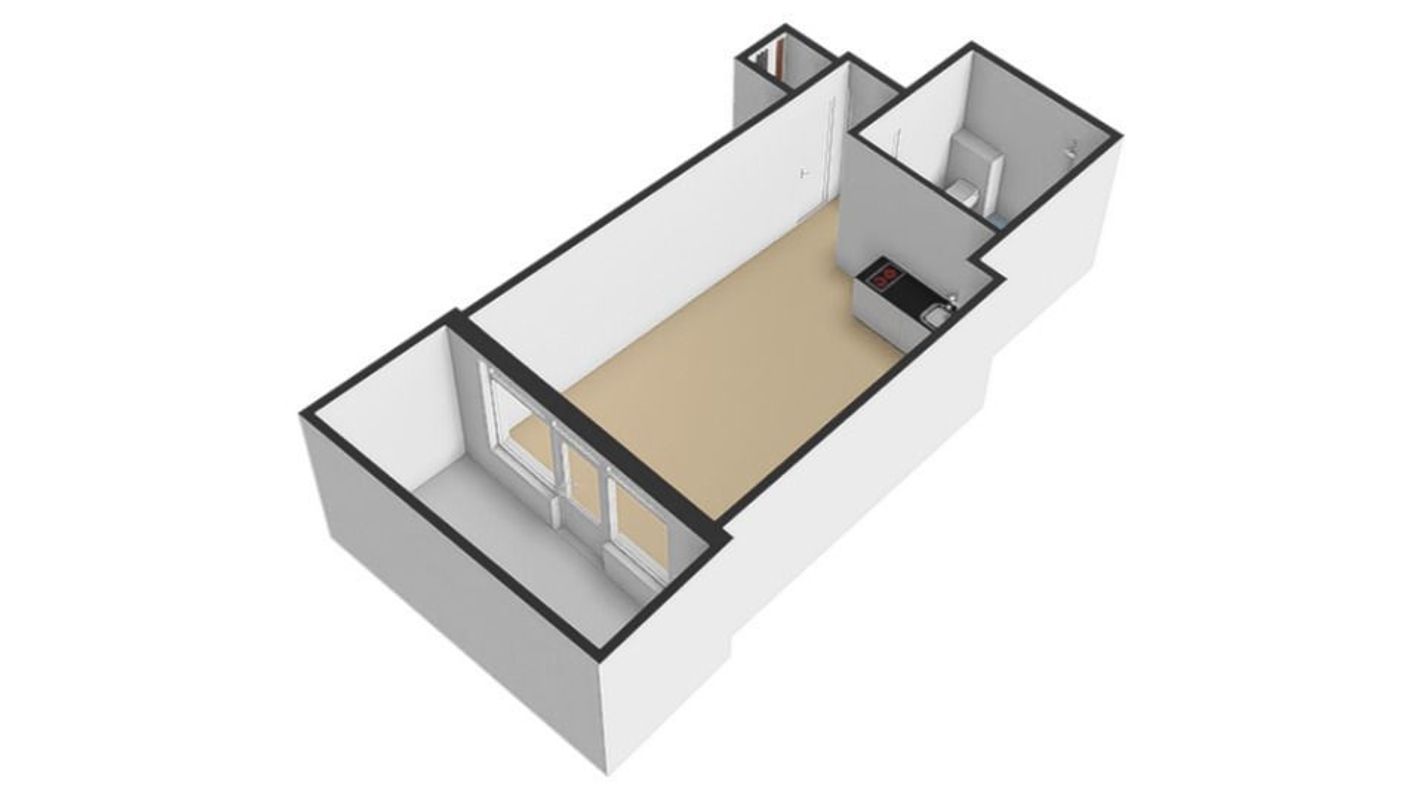 Wittevrouwenstraat 8-B Floorplan Blur 1