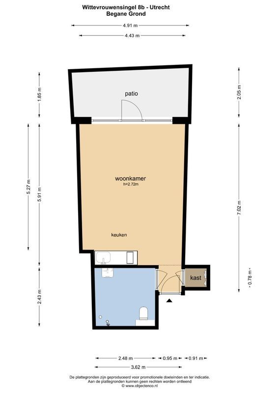 Wittevrouwenstraat 8-B Floorplan Blur 0