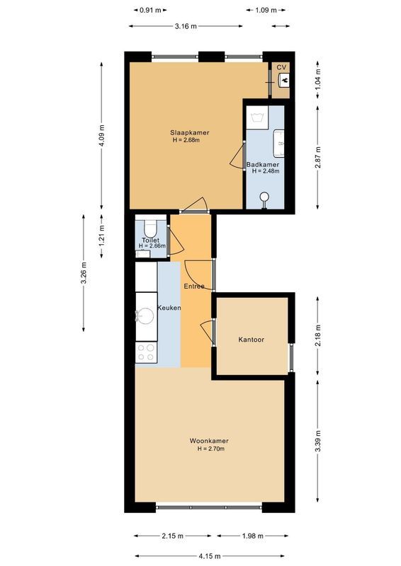 Amsterdamsestraatweg 707-A Floorplan Blur 0