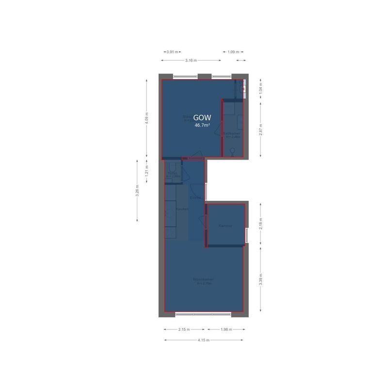 Amsterdamsestraatweg 707-A Floorplan Blur 2