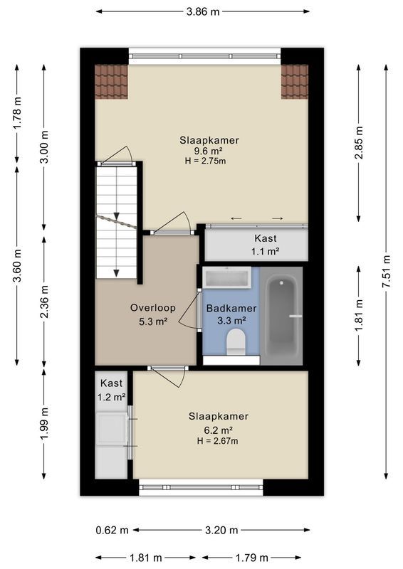 Oudwijkerdwarsstraat 155 Floorplan Blur 1