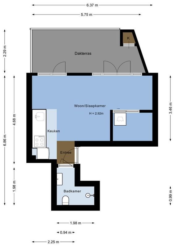 Croesestraat 136-B Floorplan Blur 0