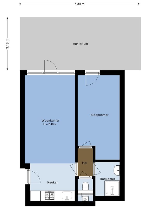 Jutfaseweg 223-33 Floorplan Blur 1