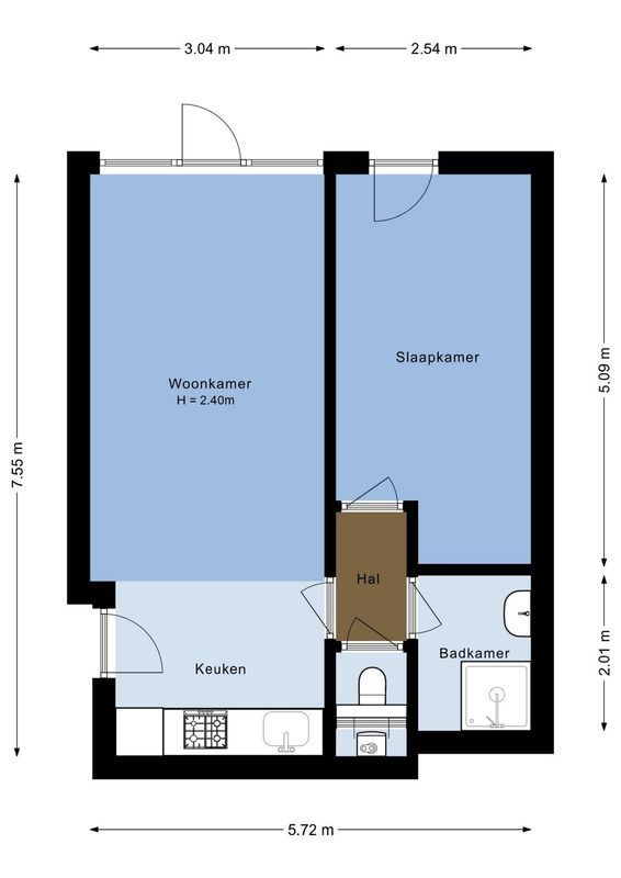 Jutfaseweg 223-33 Floorplan Blur 0