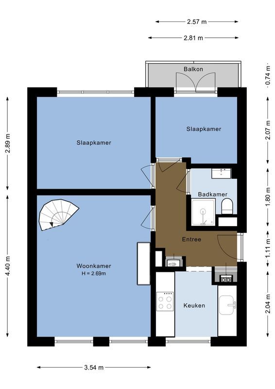 Oudenoord 444 Floorplan Blur 0