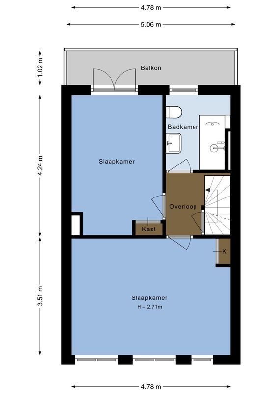 Byronstraat 48 Floorplan Blur 1