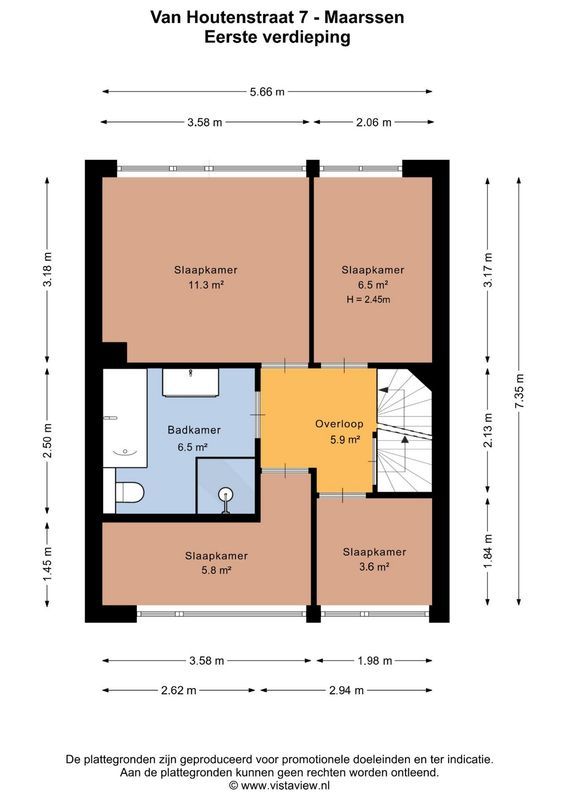 Van Houtenstraat 7 Floorplan Blur 1