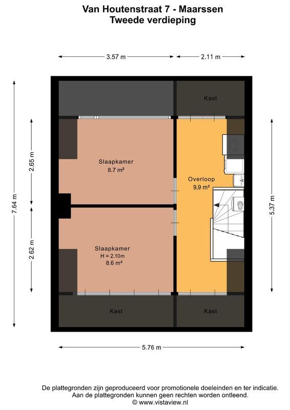 Van Houtenstraat 7 Floorplan Blur 2
