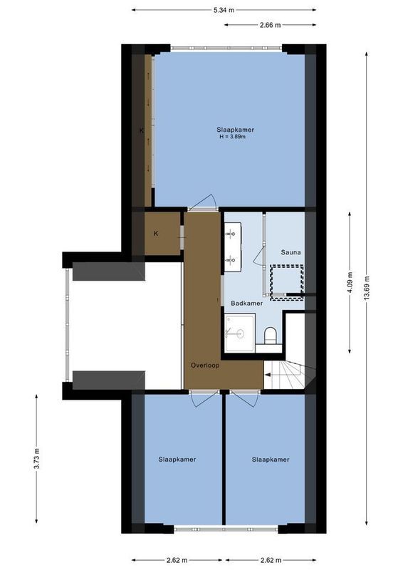 Edmond Audranstraat 249 Floorplan Blur 1