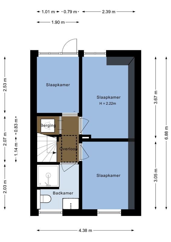 Prinsenstraat 22 Floorplan Blur 1