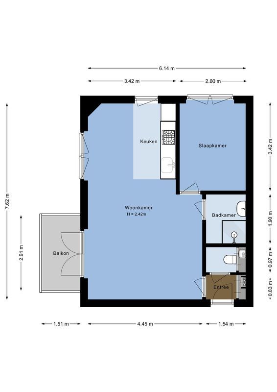 Jutfaseweg 223-28 Floorplan Blur 0