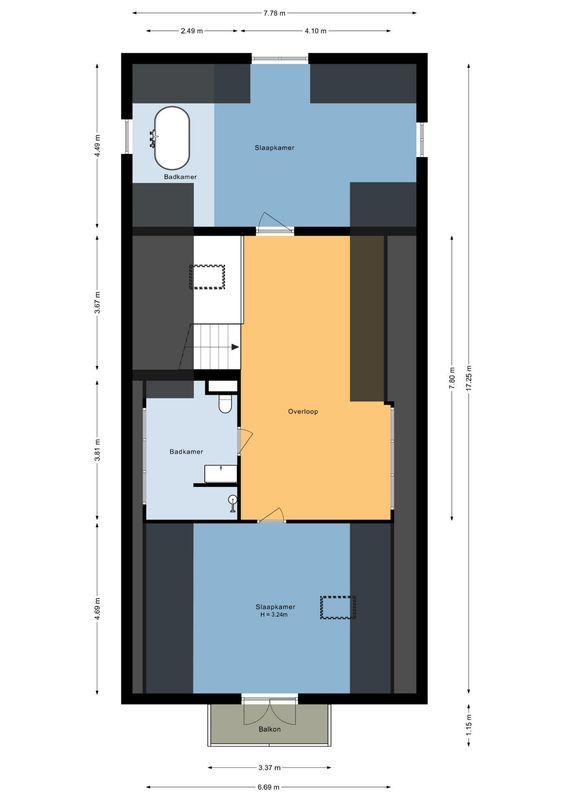 Veenkade 5 Floorplan Blur 1