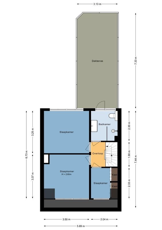 Scheldestraat 19-BS Floorplan Blur 2