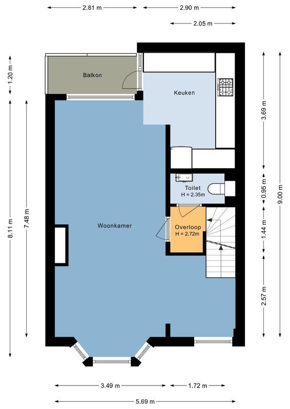 Scheldestraat 19-BS Floorplan Blur 1