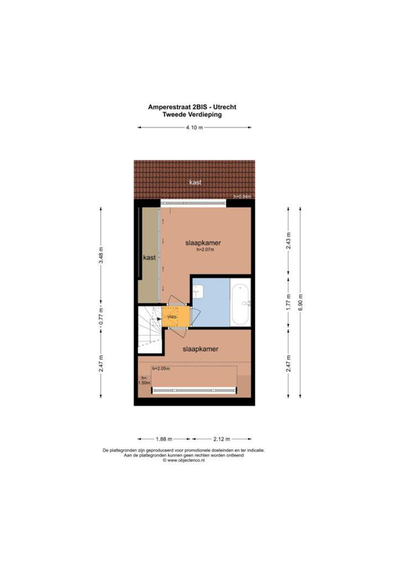 Ampèrestraat 2-BS Floorplan Blur 2