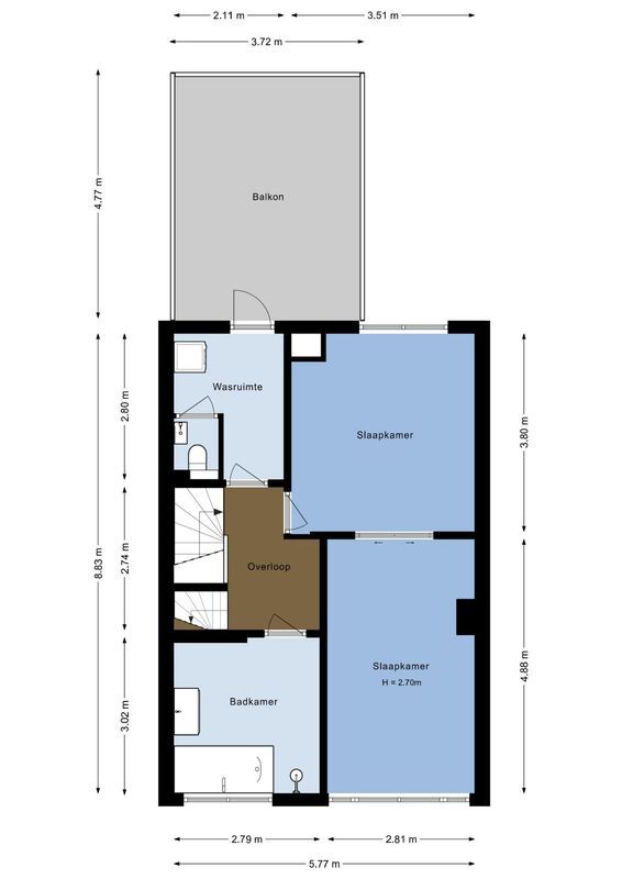 Croeselaan 108-BS Floorplan Blur 2