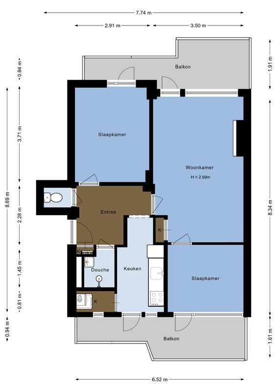 Lessinglaan 45-3 Floorplan Blur 0