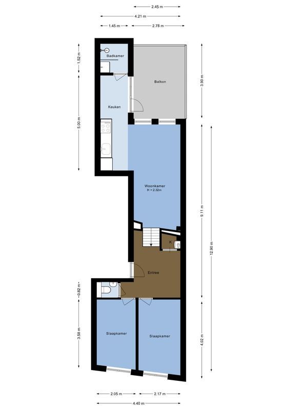 Wittevrouwenstraat 40-A Floorplan Blur 0
