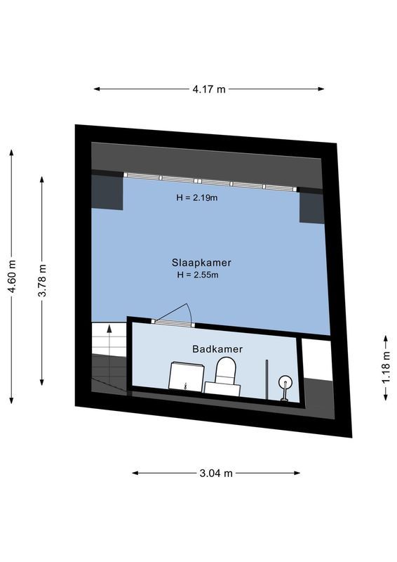 Wittevrouwenstraat 40-C Floorplan Blur 2