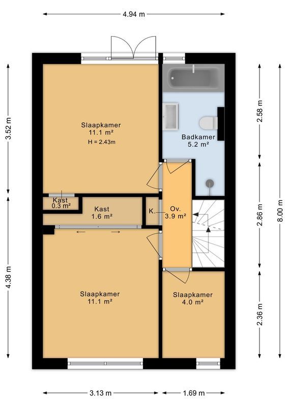 Hooft Graaflandstraat 69 Floorplan Blur 1