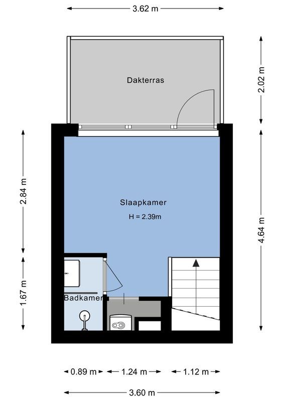 Waalstraat 121-C Floorplan Blur 1
