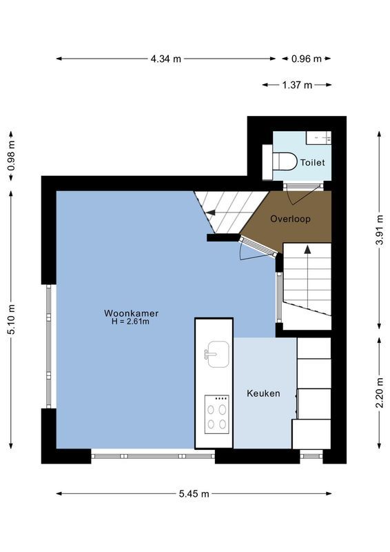 Laan van Nieuw-Guinea 14-BSA Floorplan Blur 1