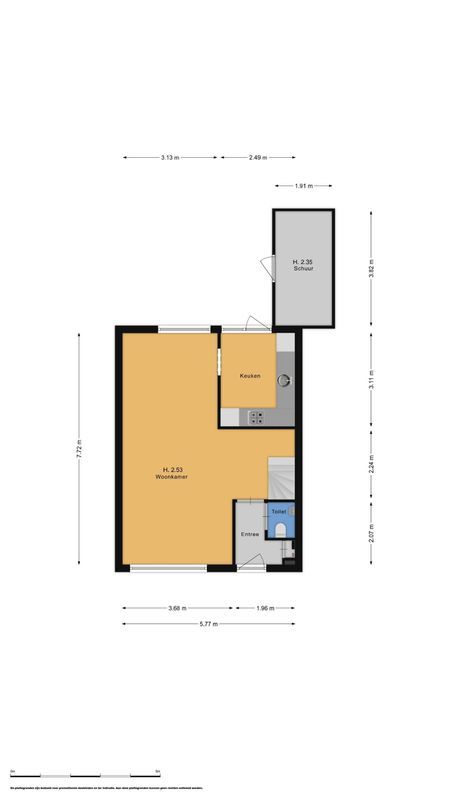 Ten Veldestraat 75 Floorplan Blur 1