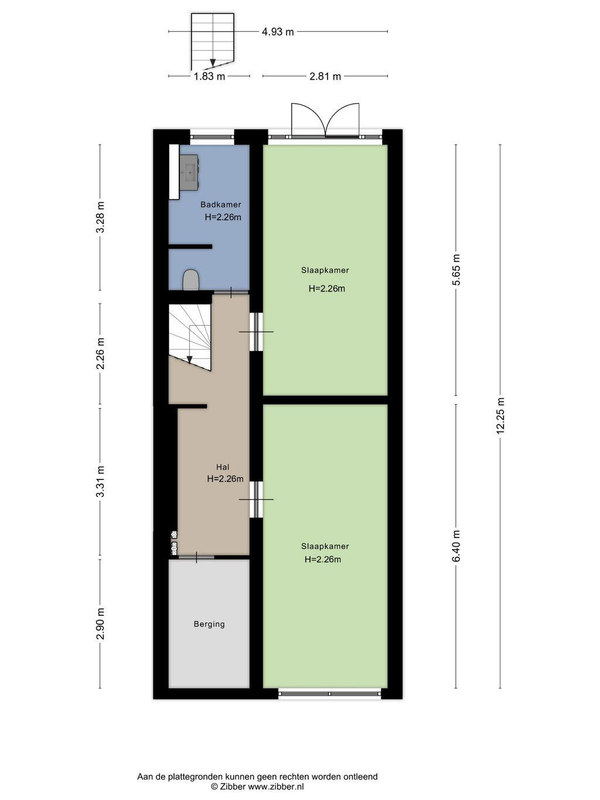Aelbrechtskade 11-B Floorplan Blur 1