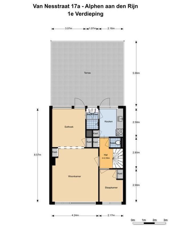 Van Nesstraat 17-A Floorplan Blur 1