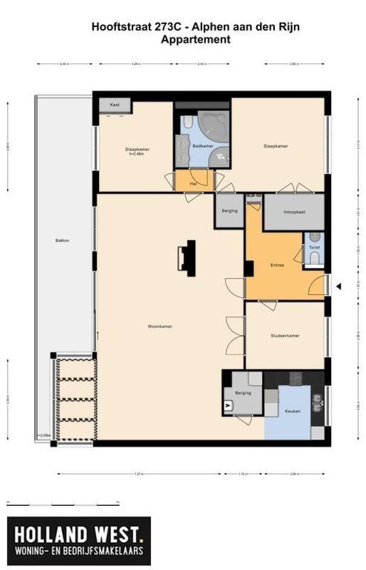 Hooftstraat 273-C Floorplan Blur 0