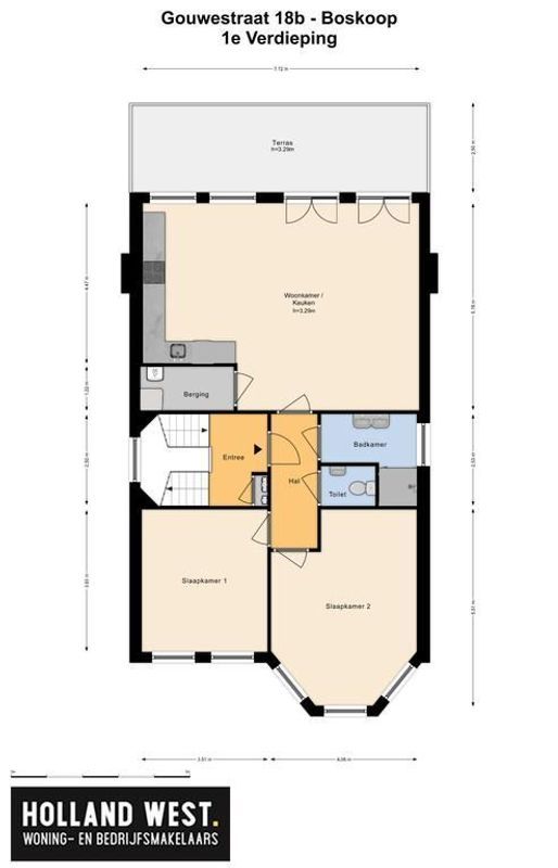 Gouwestraat 18-B Floorplan Blur 1