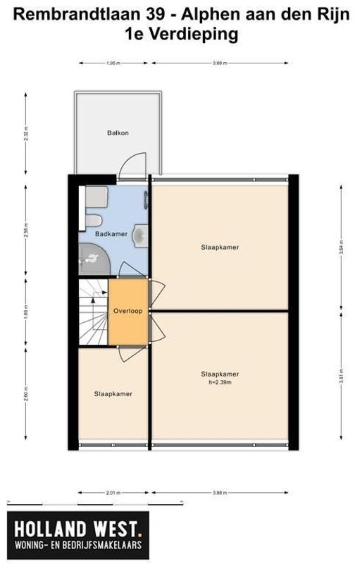 Rembrandtlaan 39 Floorplan Blur 2