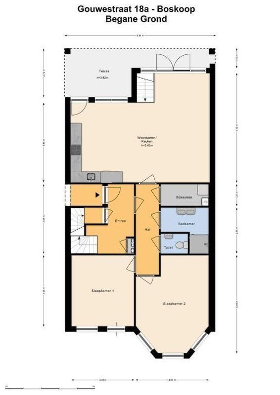 Gouwestraat 18-A Floorplan Blur 0
