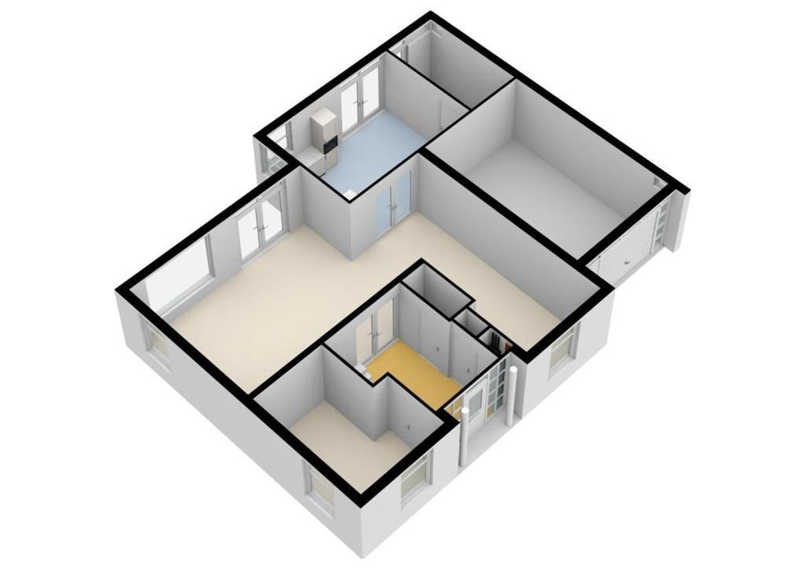 Vinkebuurt 122-B Floorplan Blur 3