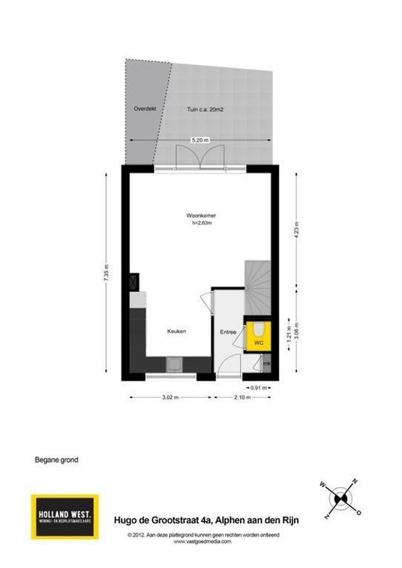 Hugo de Grootstraat 4-A Floorplan Blur 1