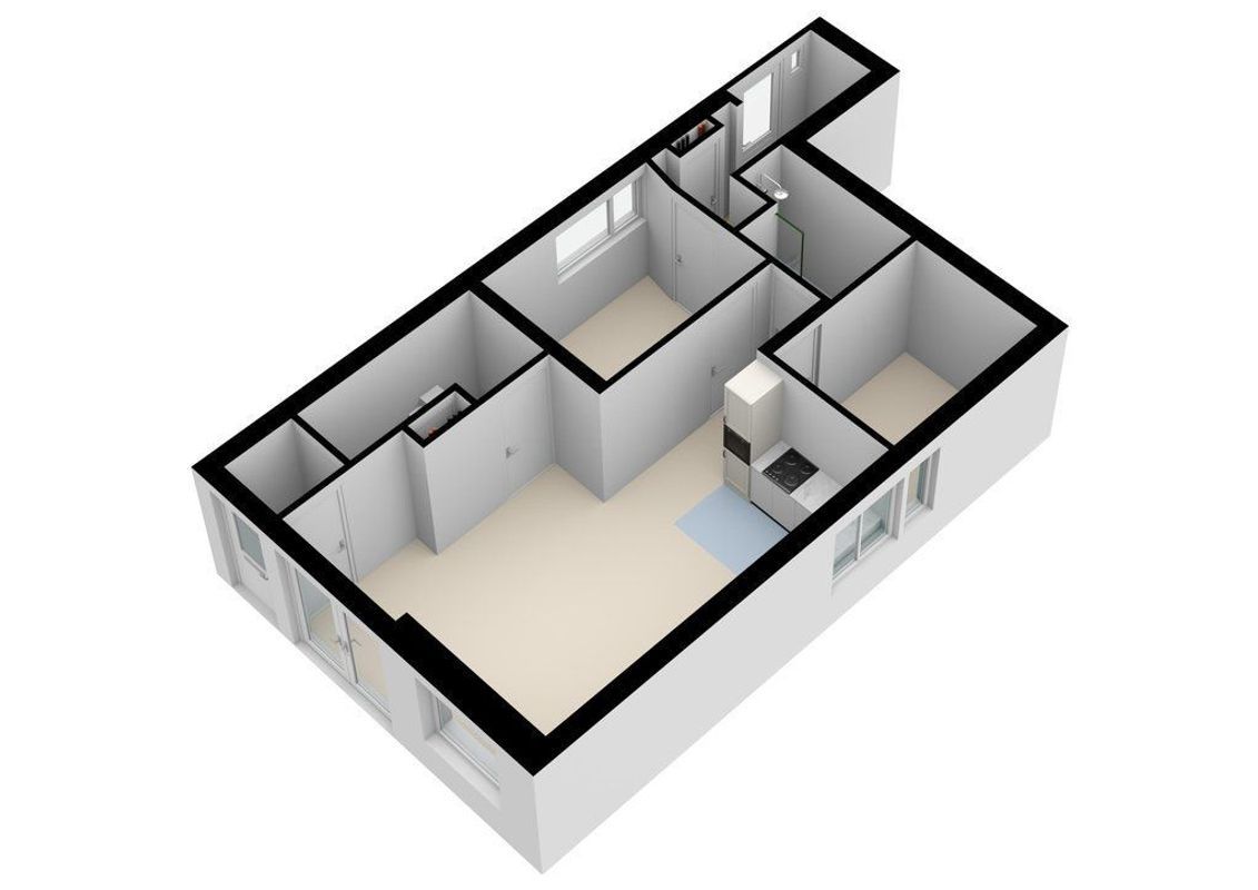 Prins Hendrikstraat 124 Floorplan Blur 1