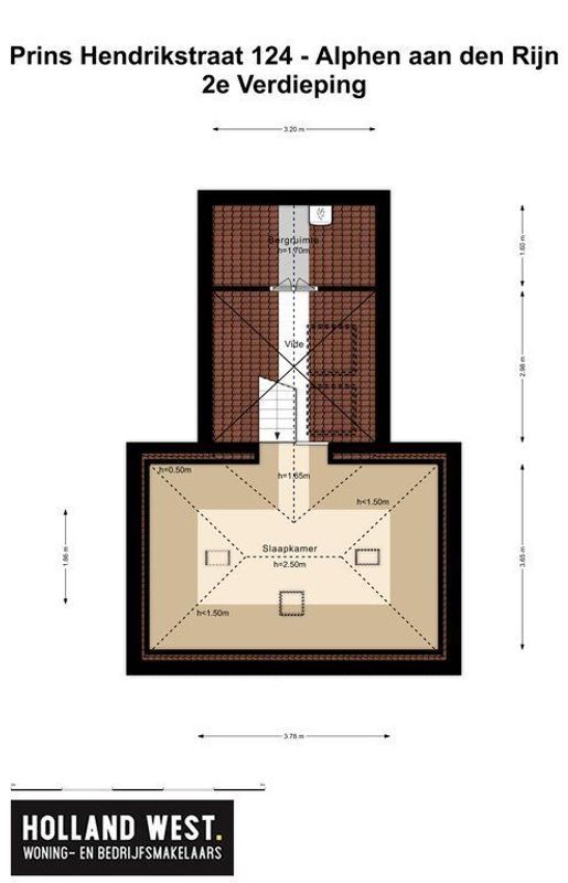 Prins Hendrikstraat 124-A Floorplan Blur 2