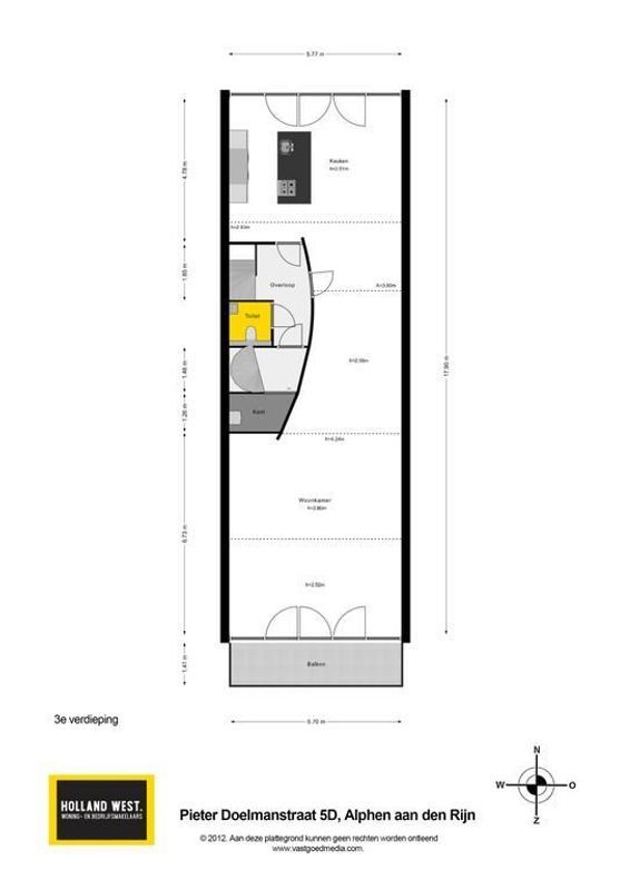 Pieter Doelmanstraat 5-D Floorplan Blur 1